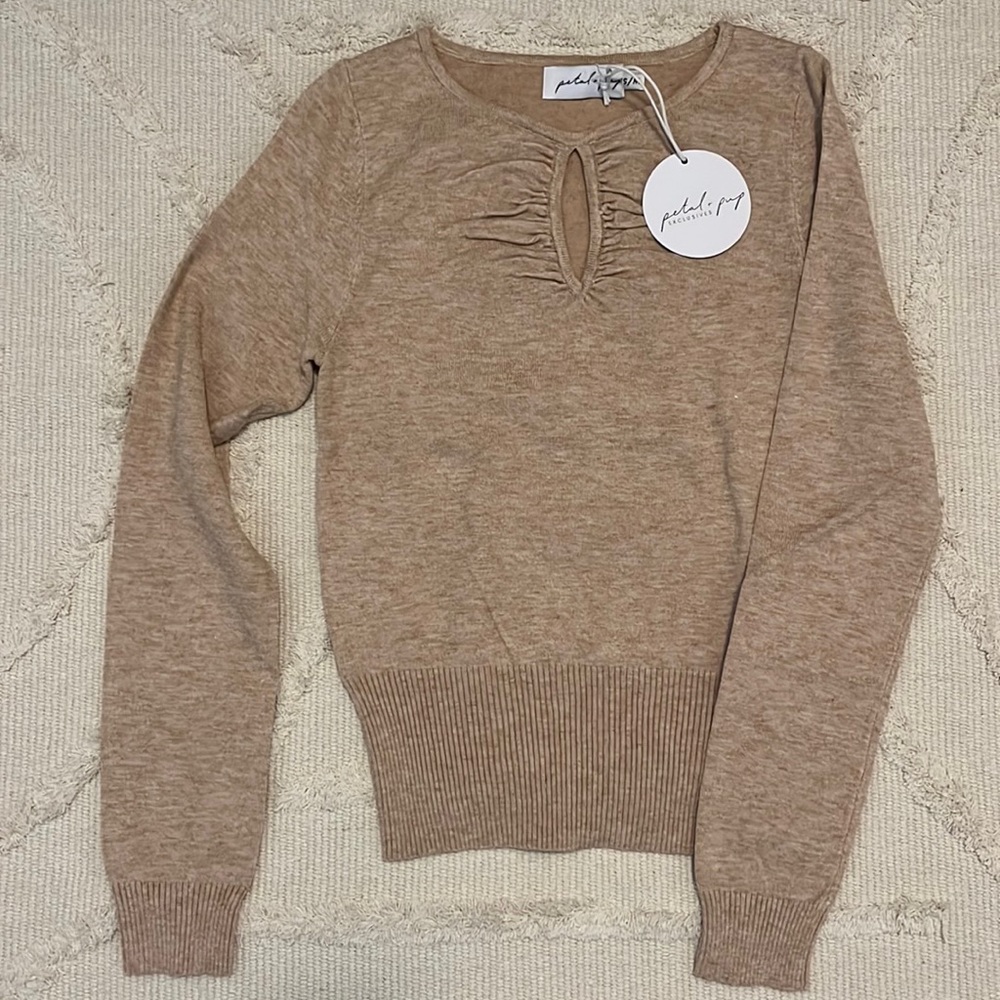 Petal & Pup keyhole sweater